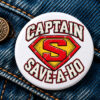 Captain Save-A-Ho Superhero Button