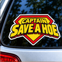 Captain Save A Hoe Funny Sticker