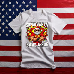 Santa Captain Save A Hoe Sarcastic Meme T-Shirt